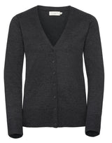 Russell Collection - Ladies'  V-Neck Knitted Cardigan - 715F