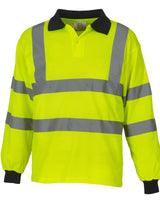 Yoko Hi-Vis Long Sleeve Polo Shirt - HVJ310-3M