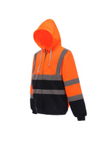 Yoko Hi-Vis Zipped Hoodie - HVK07