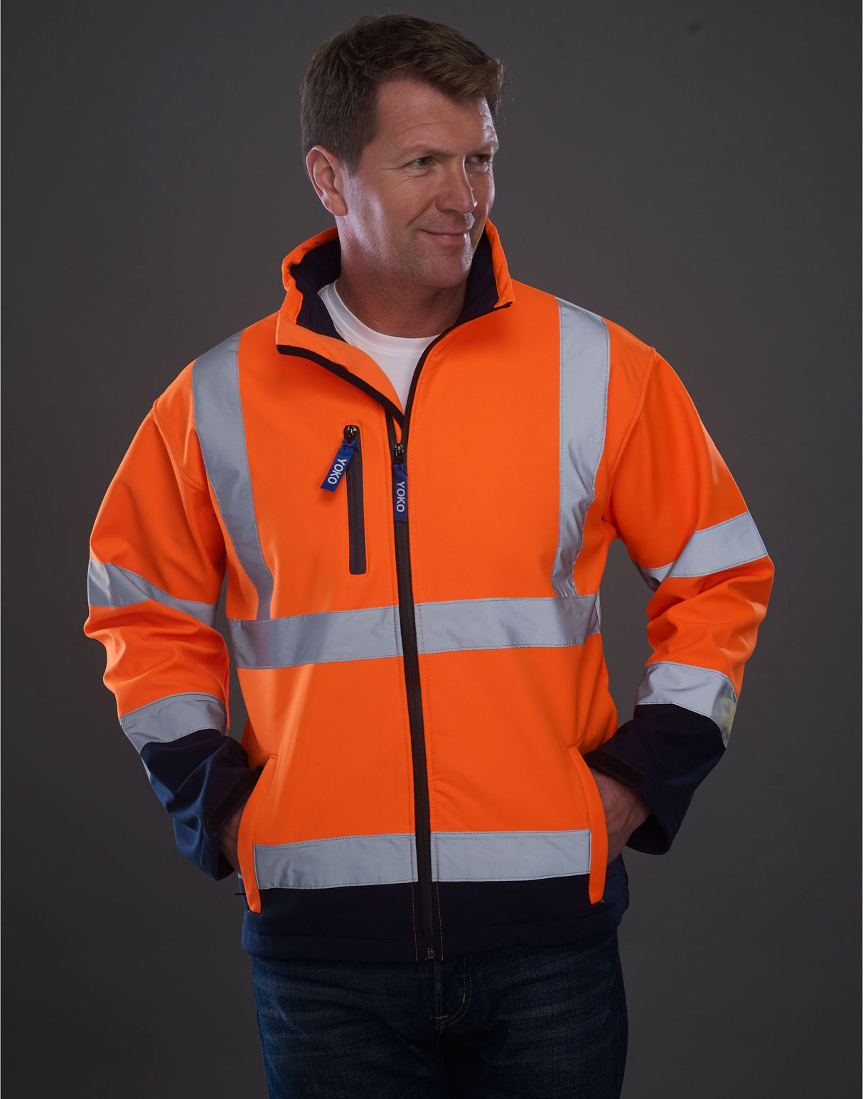 Yoko Hi-Vis Softshell Jacket - HVK09