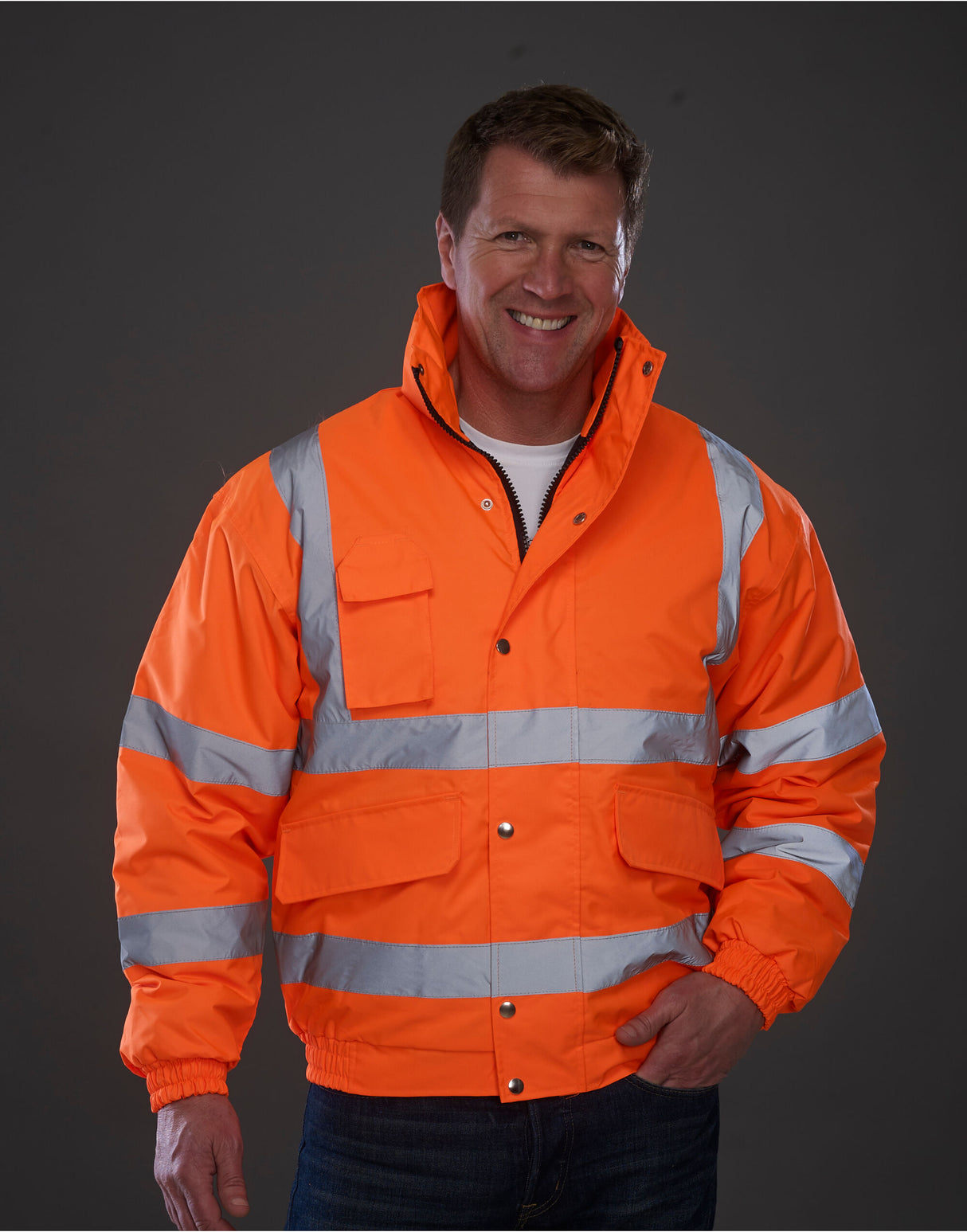 Yoko Hi-Vis Classic Bomber Jacket - HVP211